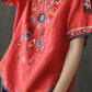 Elisa | Bestickte, lockere Ethno-Bluse