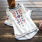 Elisa | Bestickte, lockere Ethno-Bluse