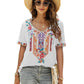 Elsa | Bestickte mexikanische Slim Fit Bluse