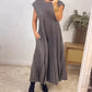 Paula | Faltenkleid ohne Ärmel