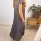 FERN | Ärmelloses Faltenkleid