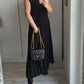 FERN | Ärmelloses Faltenkleid