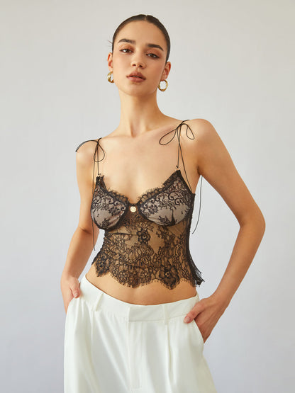 Fatima | Bustier aus floraler Spitze