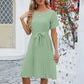 Lena - Elegantes Fuchsia Rüschenkleid