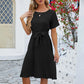 Lena - Elegantes Fuchsia Rüschenkleid