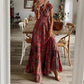 Amelie - Elegantes Maxikleid in Blautönen