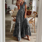 Amelie - Elegantes Maxikleid in Blautönen