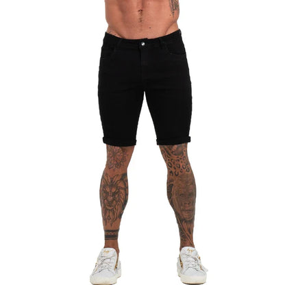 Schlanke Herren-Denim-Shorts