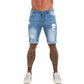 Schlanke Herren-Denim-Shorts