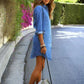 Ibbie - Stylisches und einzigartiges Jeans Kleid für den Sommer/Frühling