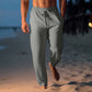 Grau Leinenhose für Herren