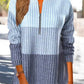 WinterStil® - Schöner blauer Color Block Pullover