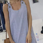 Lara - Gestreiftes Sommerkleid mit Spitzenakzent
