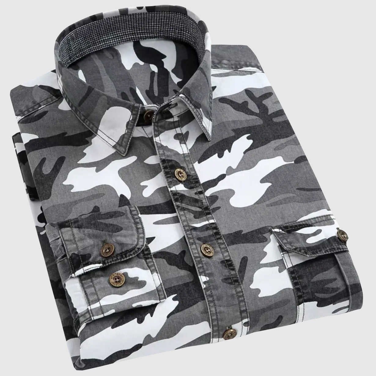 Robert - Camouflage Langarmhemd