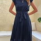Sophia - elegantes sommerkleid mit taillenband & fließender a-linie