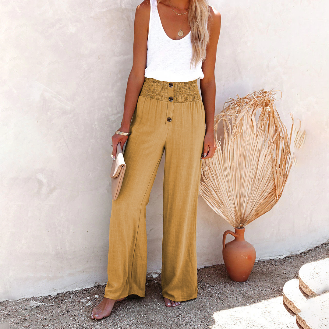 Hilla - Broek met hoge taille