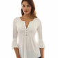 Mia - Dunkellila Tunika-Bluse