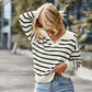 Lässiges langärmeliges Poloshirt - Veronika