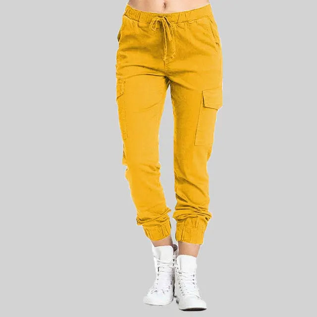Lena - Schwarze Cargo-Jogginghose