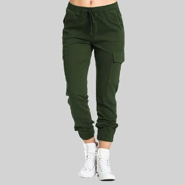 Lena - Schwarze Cargo-Jogginghose