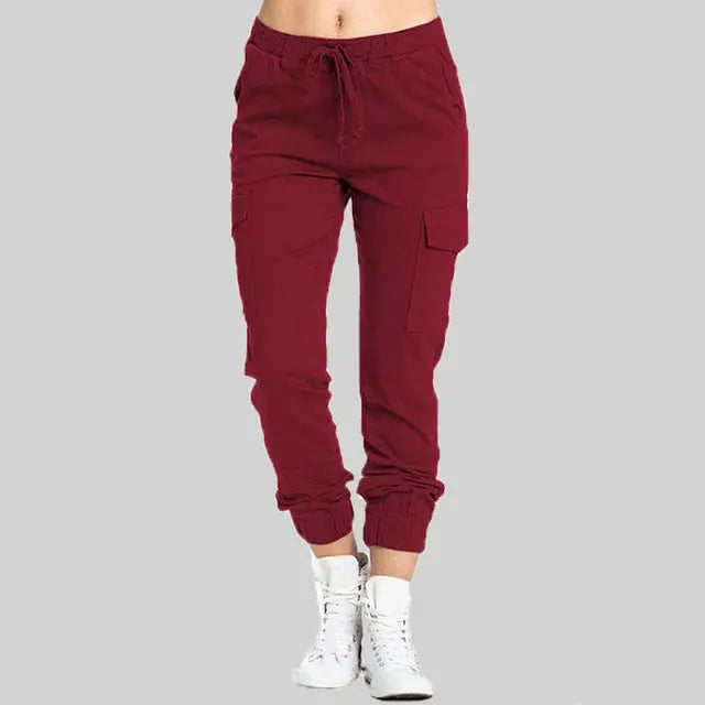 Lena - Schwarze Cargo-Jogginghose