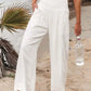 Schwarze Leinenhose mit hoher Taille - Clara