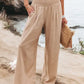 Schwarze Leinenhose mit hoher Taille - Clara