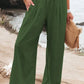 Schwarze Leinenhose mit hoher Taille - Clara