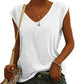 Nina - Khakifarbenes Basic-T-Shirt