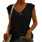 Nina - Khakifarbenes Basic-T-Shirt