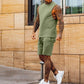 Schwarzes Athletik-Tanktop und Shorts Set für Herren – Modern und Funktional