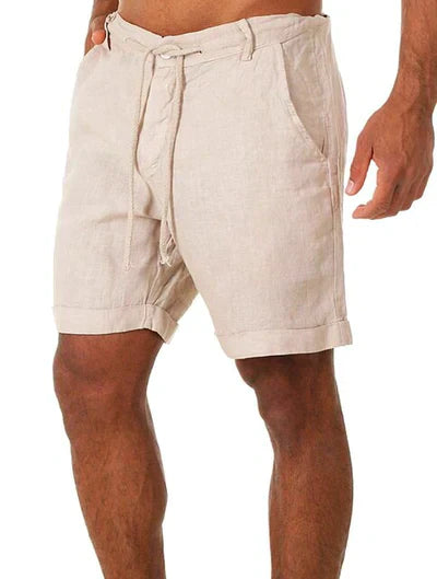KALIO - kurze leinen shorts für männer