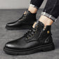 Roshio | biker-stiefel aus leder für männer