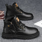 Roshio | biker-stiefel aus leder für männer