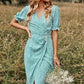 CORA - Plissiertes bedrucktes Kleid