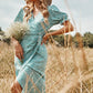 CORA - Plissiertes bedrucktes Kleid