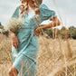 Franziska | Gefaltetes bedrucktes Kleid