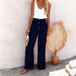 Hilla - Broek met hoge taille