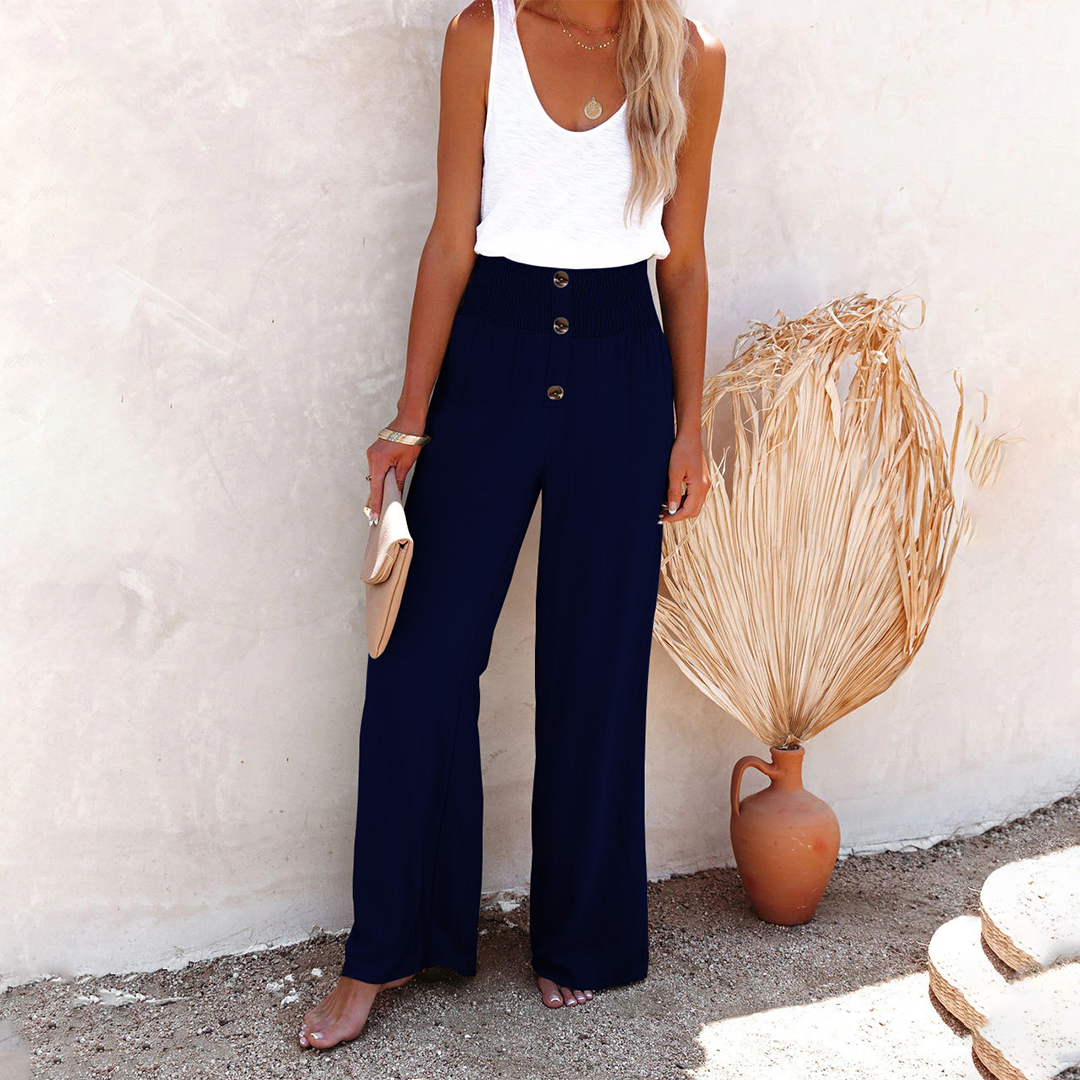 Hilla - Broek met hoge taille