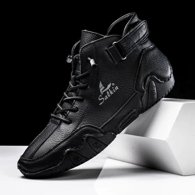 Montblanc | lässige lederstiefel für männer