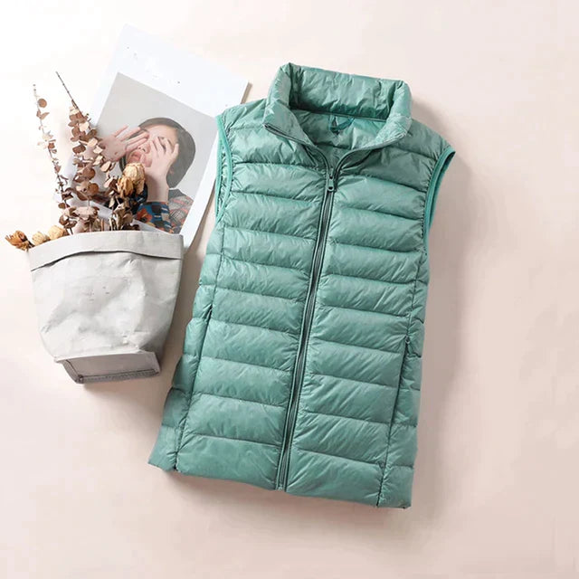 Alexis - Ärmelloser ultraleichter Bodywarmer mit Daunen