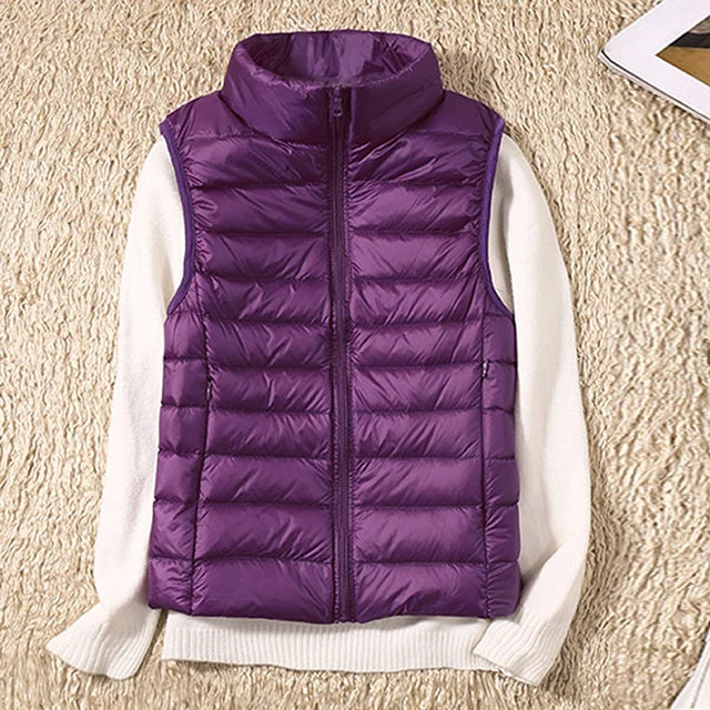 Alexis - Ärmelloser ultraleichter Bodywarmer mit Daunen