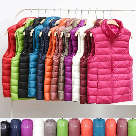 Alexis - Ärmelloser ultraleichter Bodywarmer mit Daunen