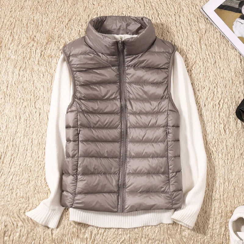 Alexis - Ärmelloser ultraleichter Bodywarmer mit Daunen