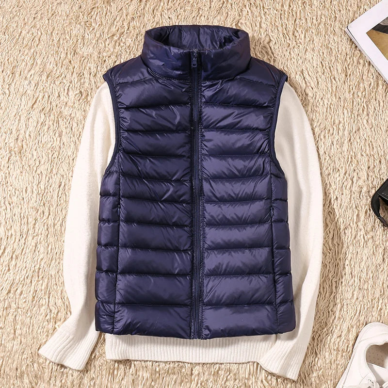 Alexis - Ärmelloser ultraleichter Bodywarmer mit Daunen