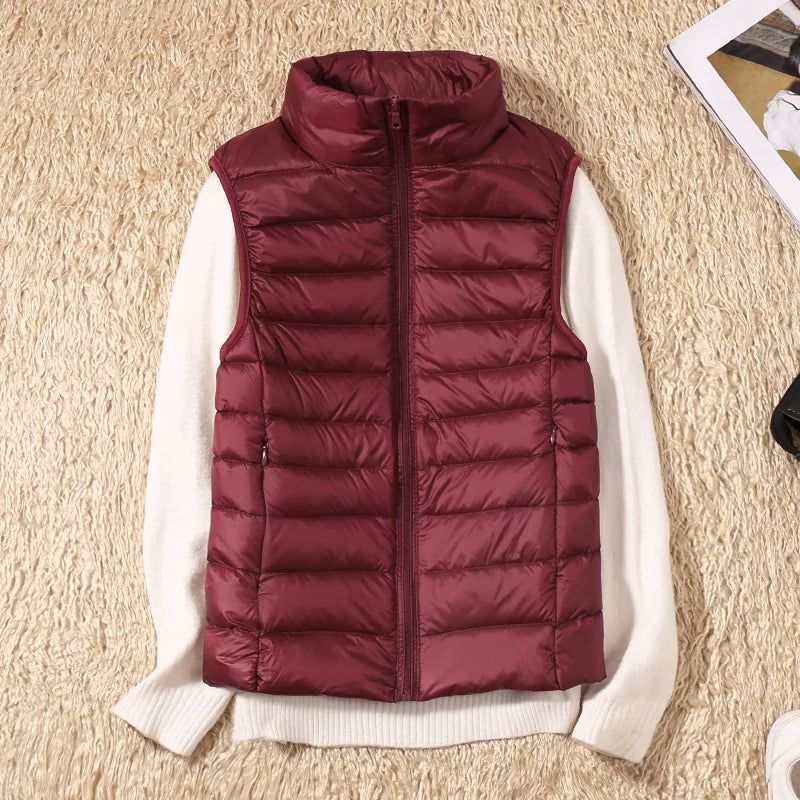 Alexis - Ärmelloser ultraleichter Bodywarmer mit Daunen