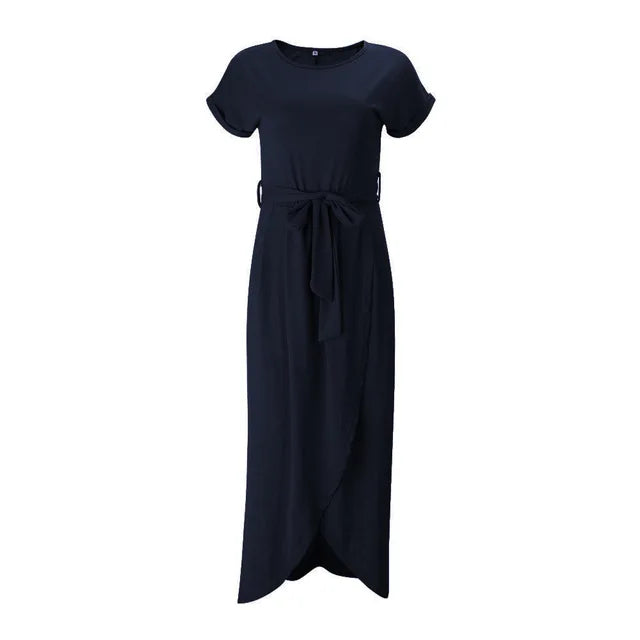 Sophie - Schwarzes Unregelmäßiges Kleid