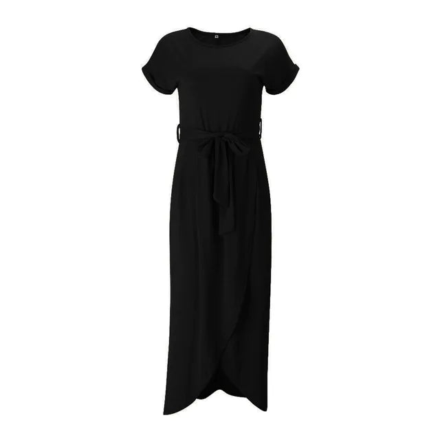 Sophie - Schwarzes Unregelmäßiges Kleid