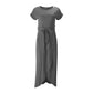 Sophie - Schwarzes Unregelmäßiges Kleid