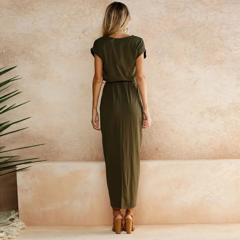 Sophie - Schwarzes Unregelmäßiges Kleid